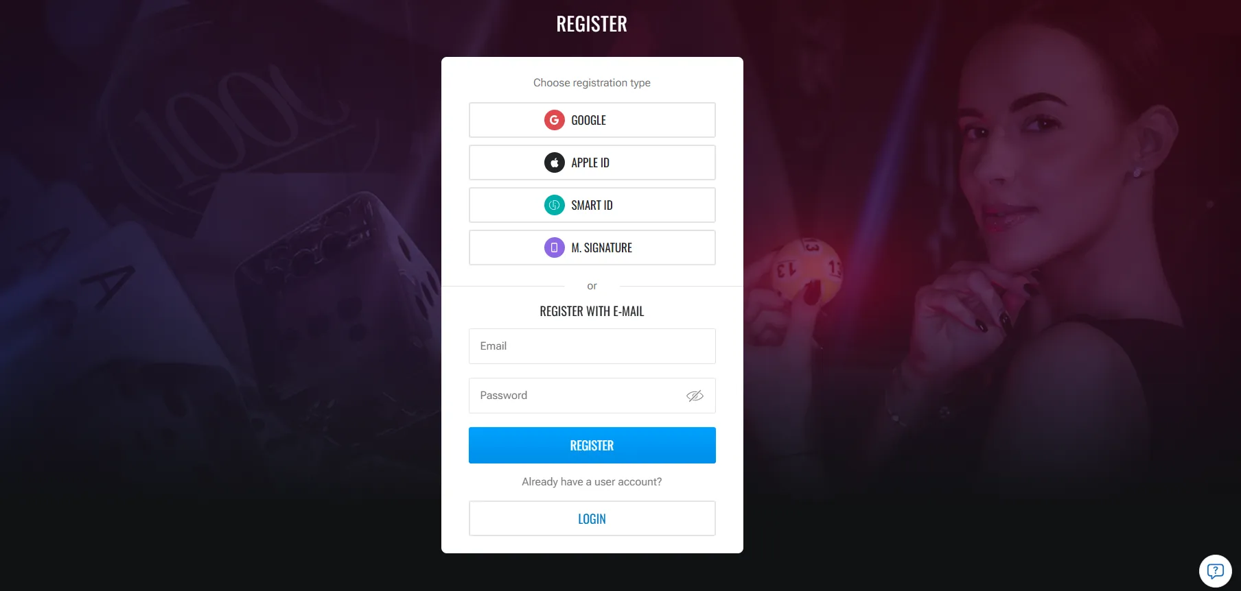 topsport register